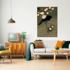 PETALS AND CROWS Poster Vertical Autocolante