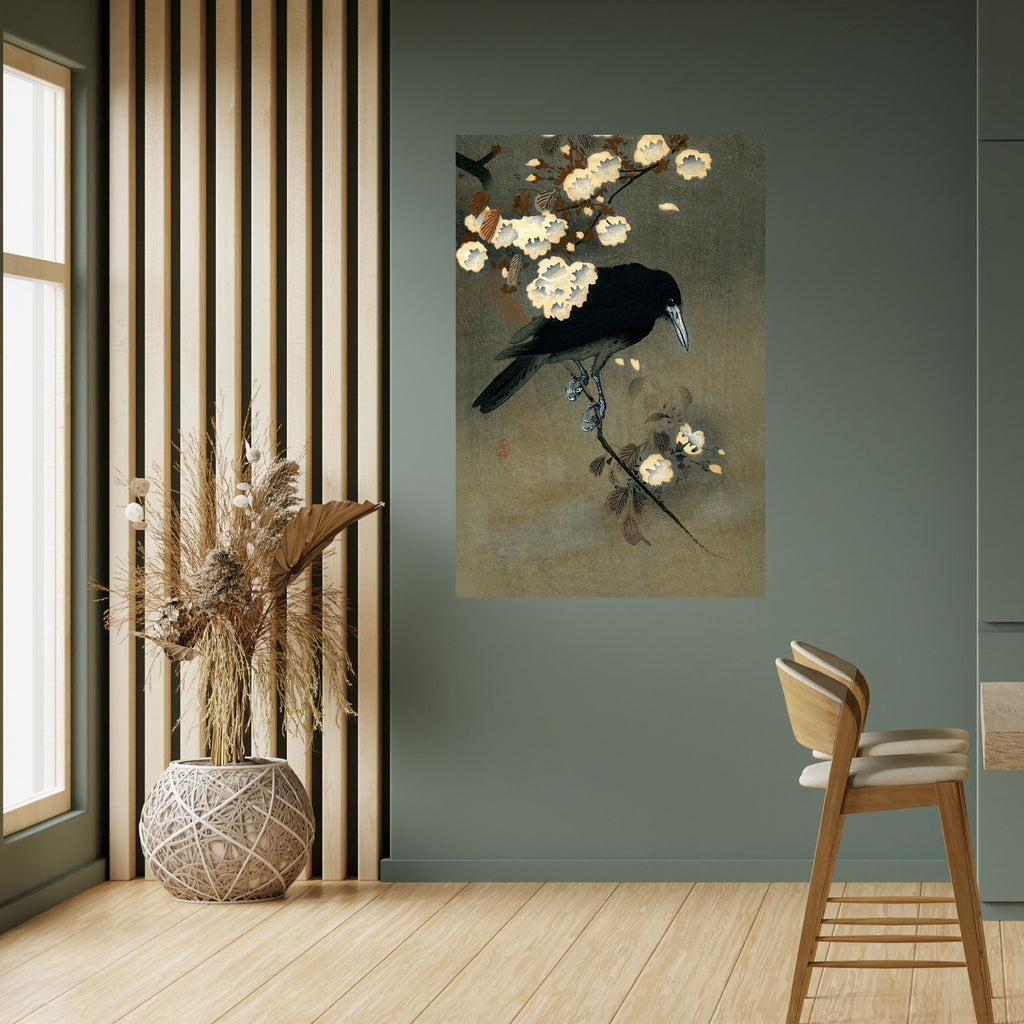 PETALS AND CROWS Poster Vertical Autocolante