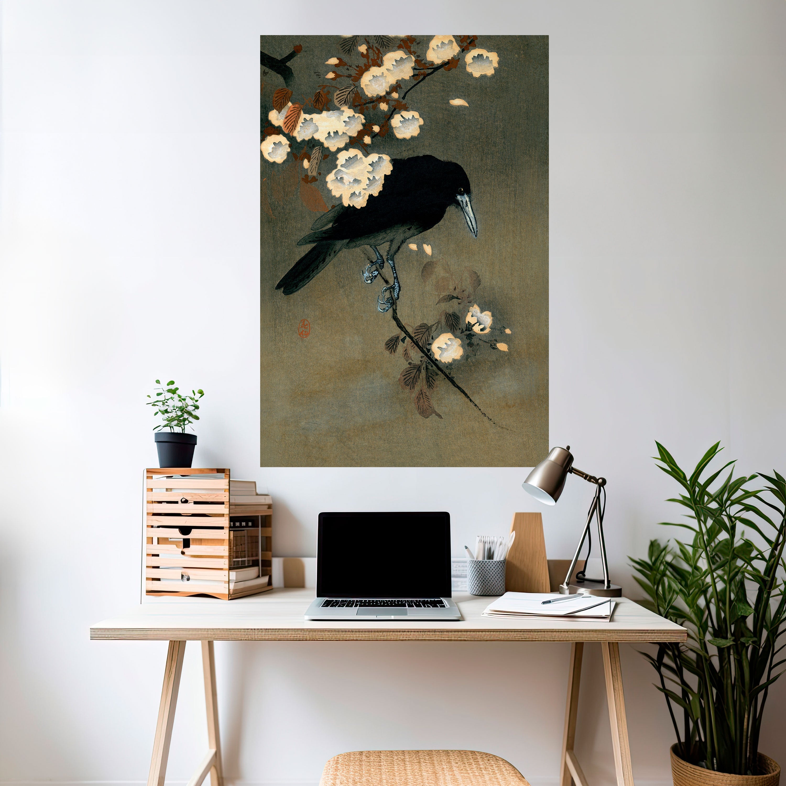 PETALS AND CROWS Poster Vertical Autocolante