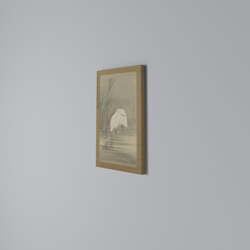 ZILVERREIGERS IN MOERAS Quadro em tela vertical