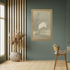 ZILVERREIGERS IN MOERAS Poster Vertical Autocolante