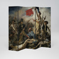 LIBERTY LEADING THE PEOPLE Decorative 5-Panel Room Divider