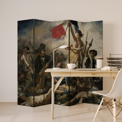LIBERTY LEADING THE PEOPLE 5-Panel Room Divider