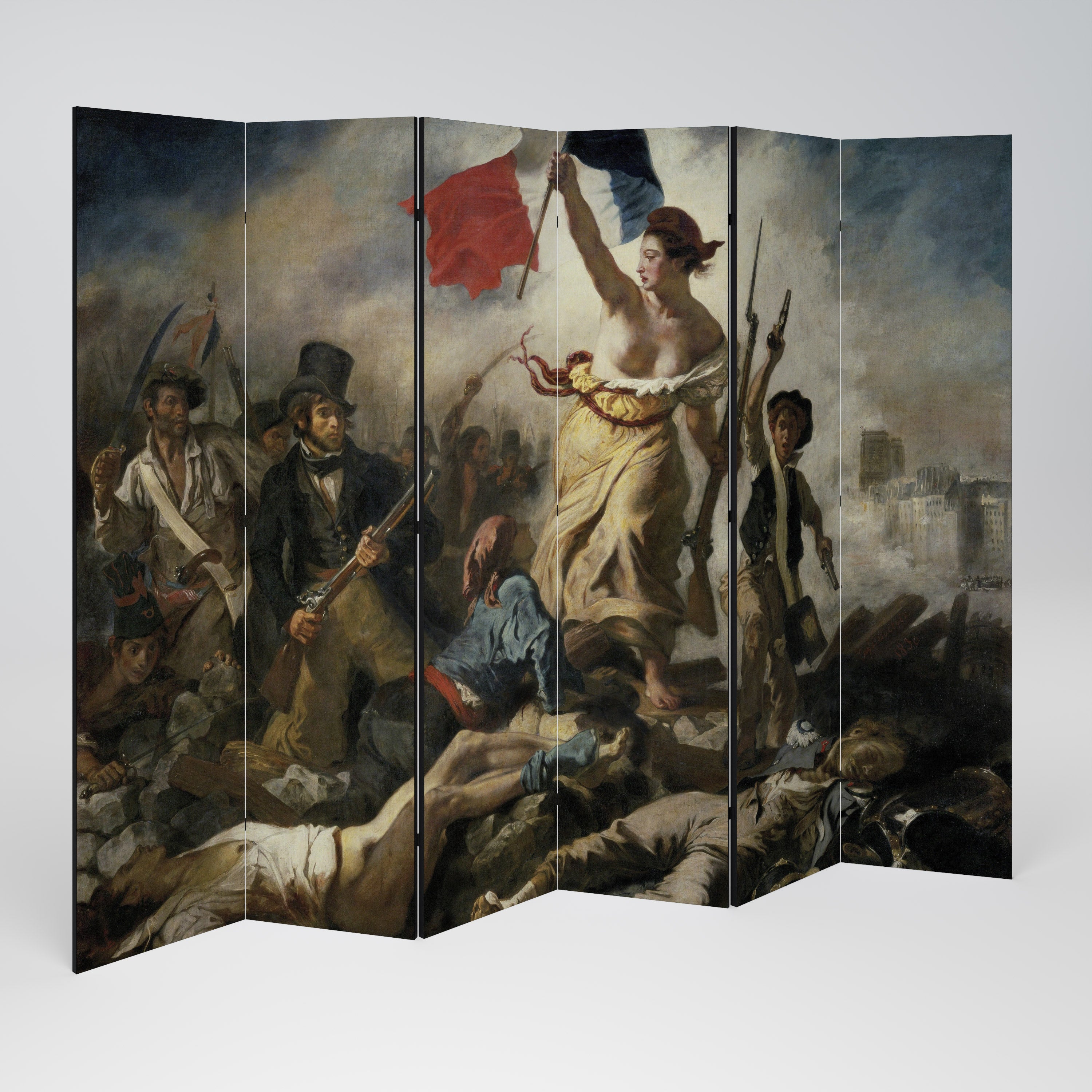 LIBERTY LEADING THE PEOPLE 6-Panel Room Divider