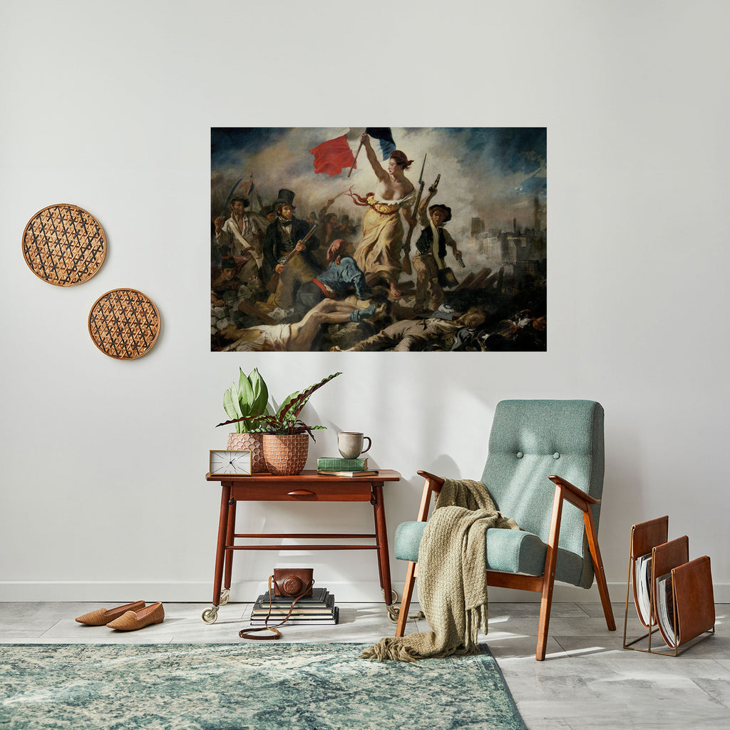 LIBERTY LEADING THE PEOPLE Peel and Stick Horizontal Poster
