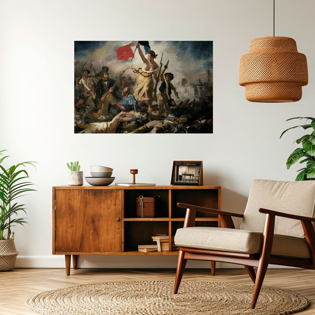 LIBERTY LEADING THE PEOPLE Peel and Stick Horizontal Poster