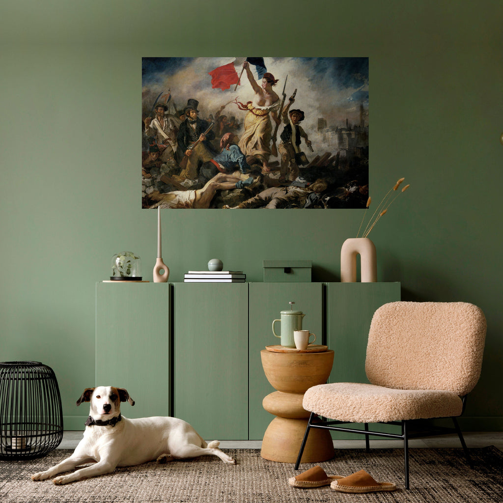 LIBERTY LEADING THE PEOPLE Peel and Stick Horizontal Poster