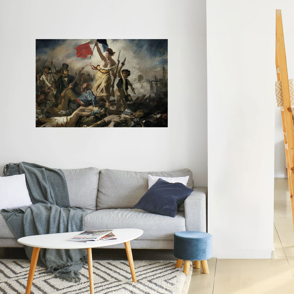 LIBERTY LEADING THE PEOPLE Peel and Stick Horizontal Poster