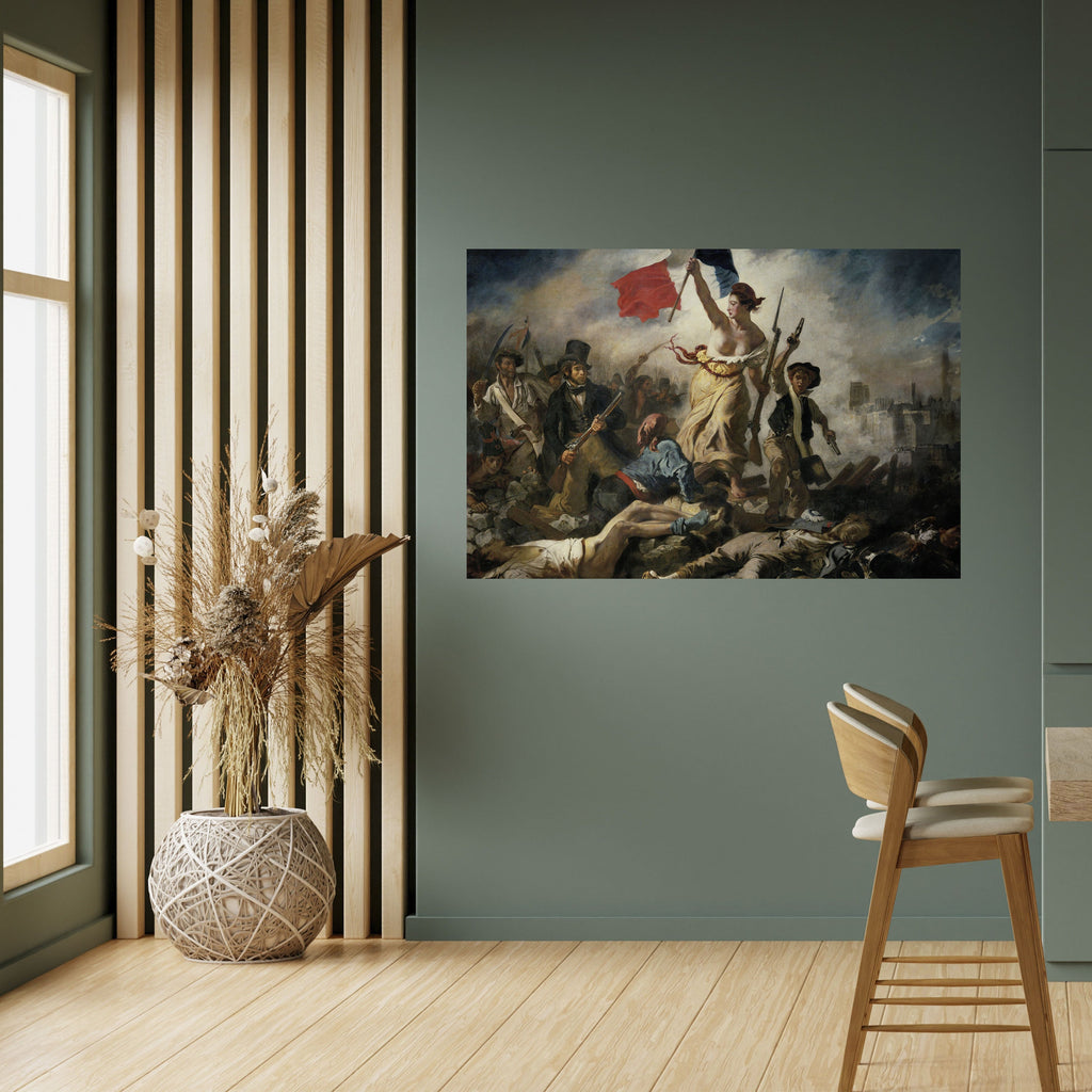 LIBERTY LEADING THE PEOPLE Peel and Stick Horizontal Poster