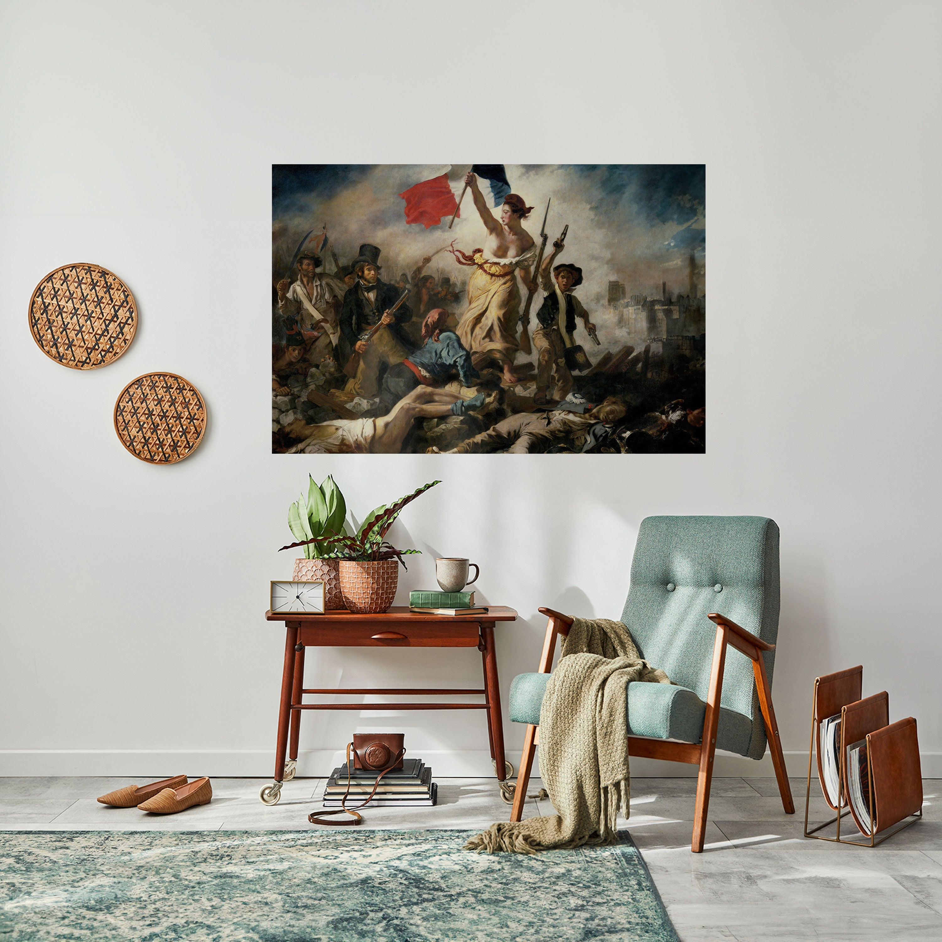 LIBERTY LEADING THE PEOPLE Peel and Stick Horizontal Poster