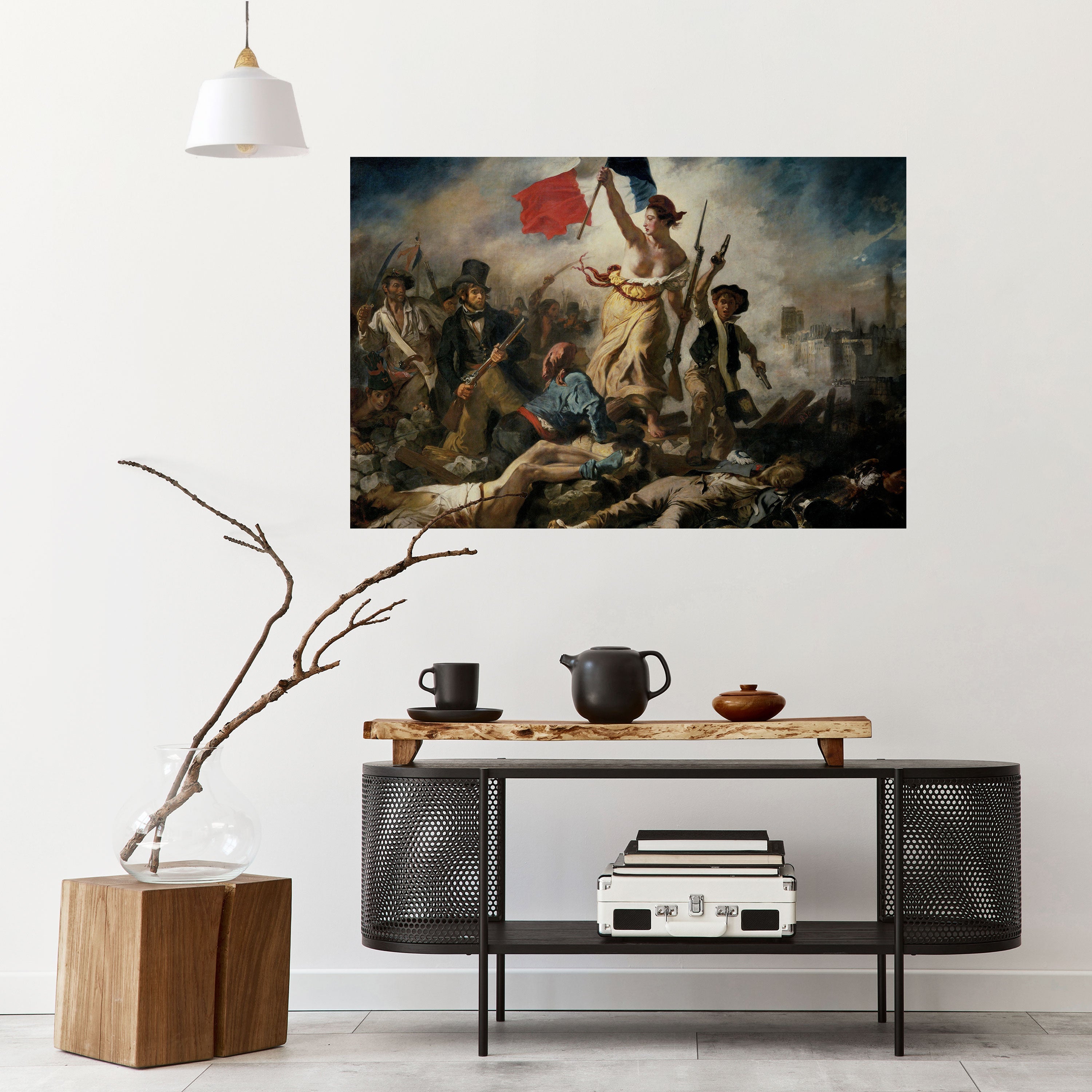 LIBERTY LEADING THE PEOPLE Peel and Stick Horizontal Poster