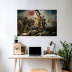 LIBERTY LEADING THE PEOPLE Peel and Stick Horizontal Poster