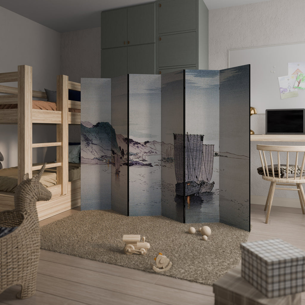 YĹŞGURE NO HANSEN Biombo Decorativo de 6 Painéis