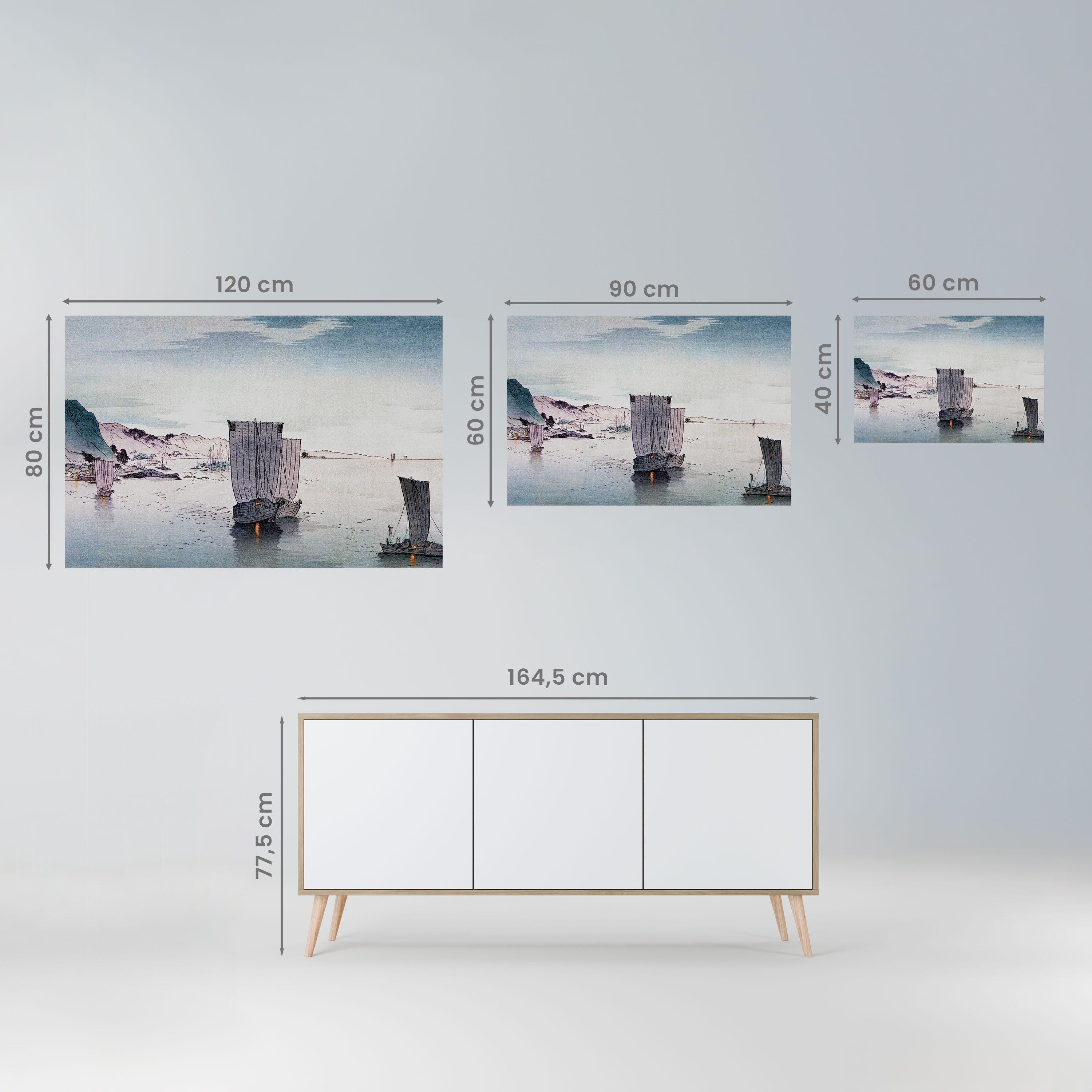 YĹŞGURE NO HANSEN Peel and Stick Horizontal Poster