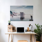 YĹŞGURE NO HANSEN Peel and Stick Horizontal Poster