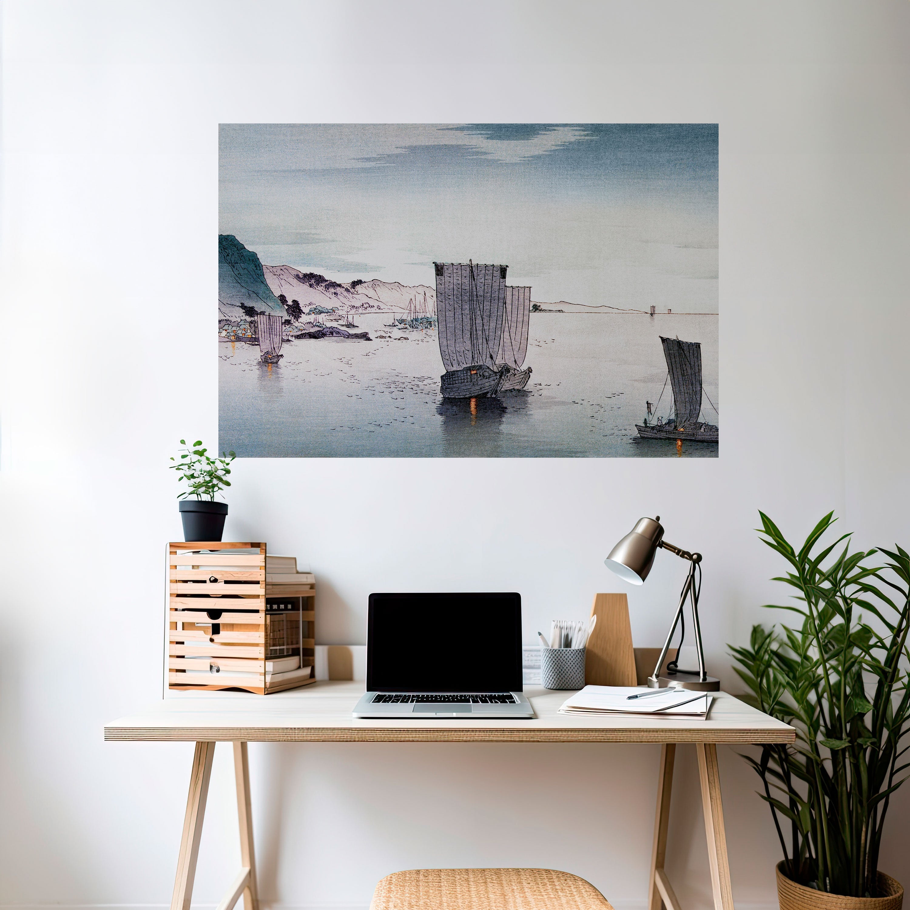 YĹŞGURE NO HANSEN Peel and Stick Horizontal Poster