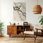 TITS ON CHERRY BRANCH Poster Vertical Autocolante