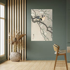 TITS ON CHERRY BRANCH Poster Vertical Autocolante