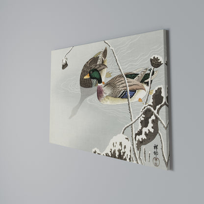 DANCE OF DUCKS Horizontal Canvas Print