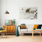 DANCE OF DUCKS Peel and Stick Horizontal Poster