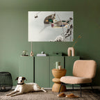 DANCE OF DUCKS Peel and Stick Horizontal Poster