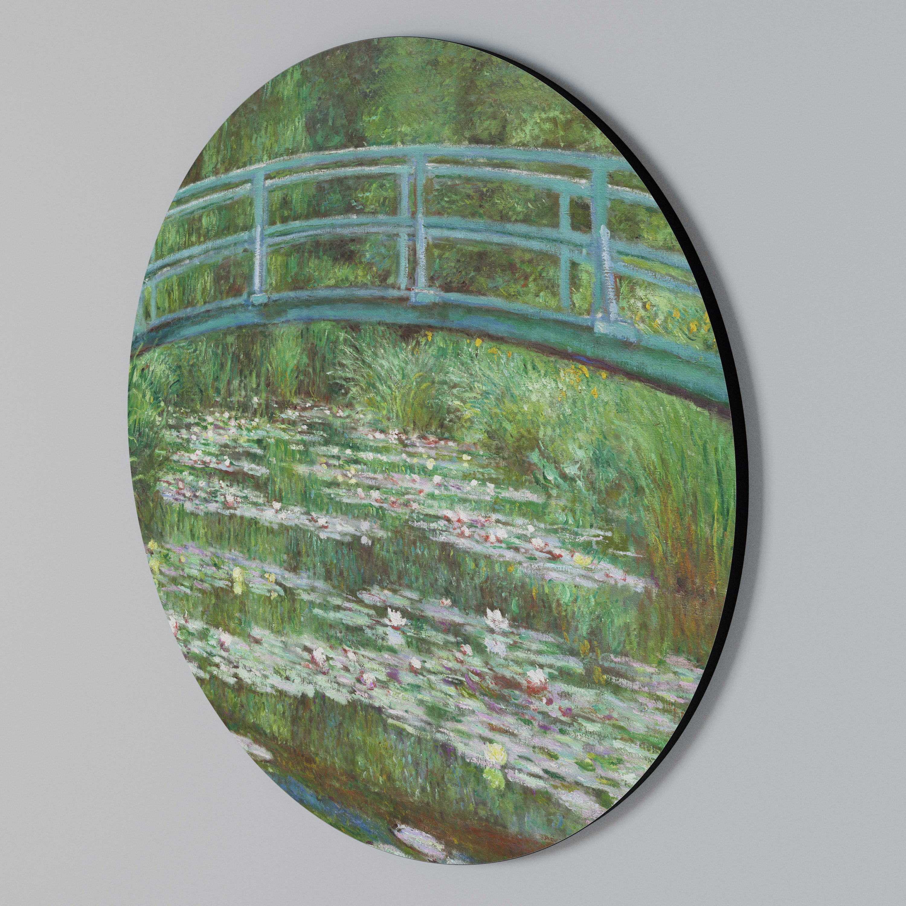 JAPANESE FOOTBRIDGE Arte de Parede Redonda