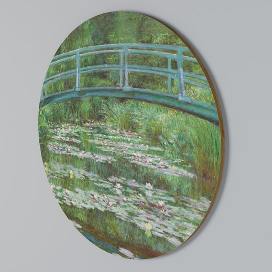 JAPANESE FOOTBRIDGE Arte de Parede Redonda