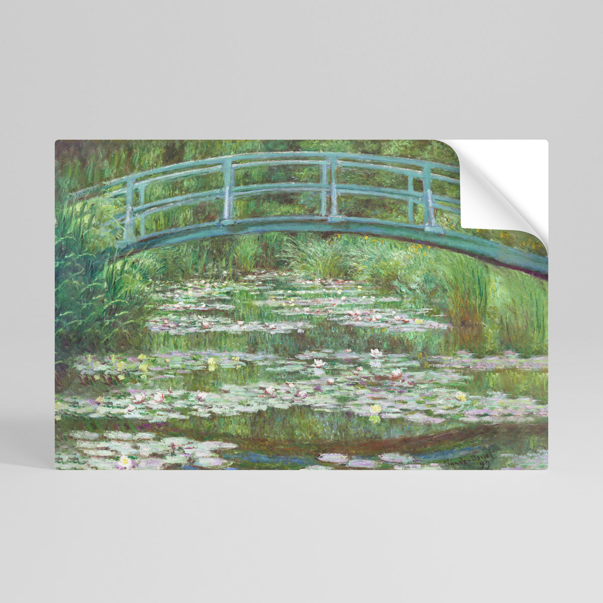 JAPANESE FOOTBRIDGE Póster Autocolante Horizontal
