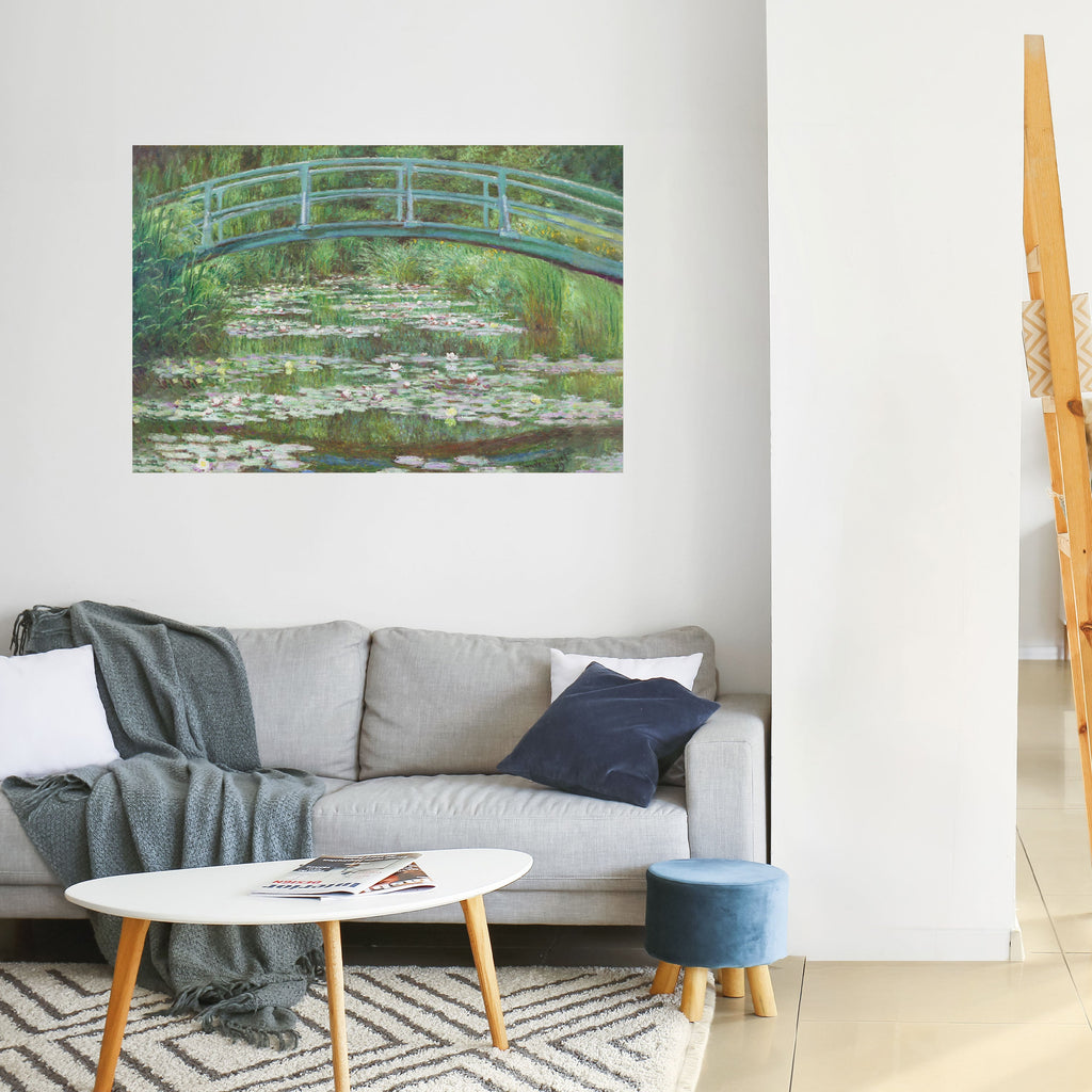 JAPANESE FOOTBRIDGE Peel and Stick Horizontal Poster