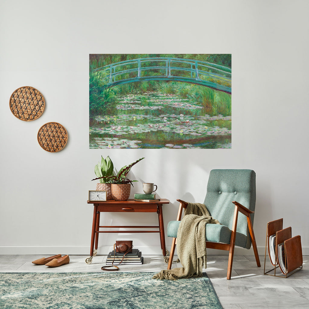 JAPANESE FOOTBRIDGE Peel and Stick Horizontal Poster