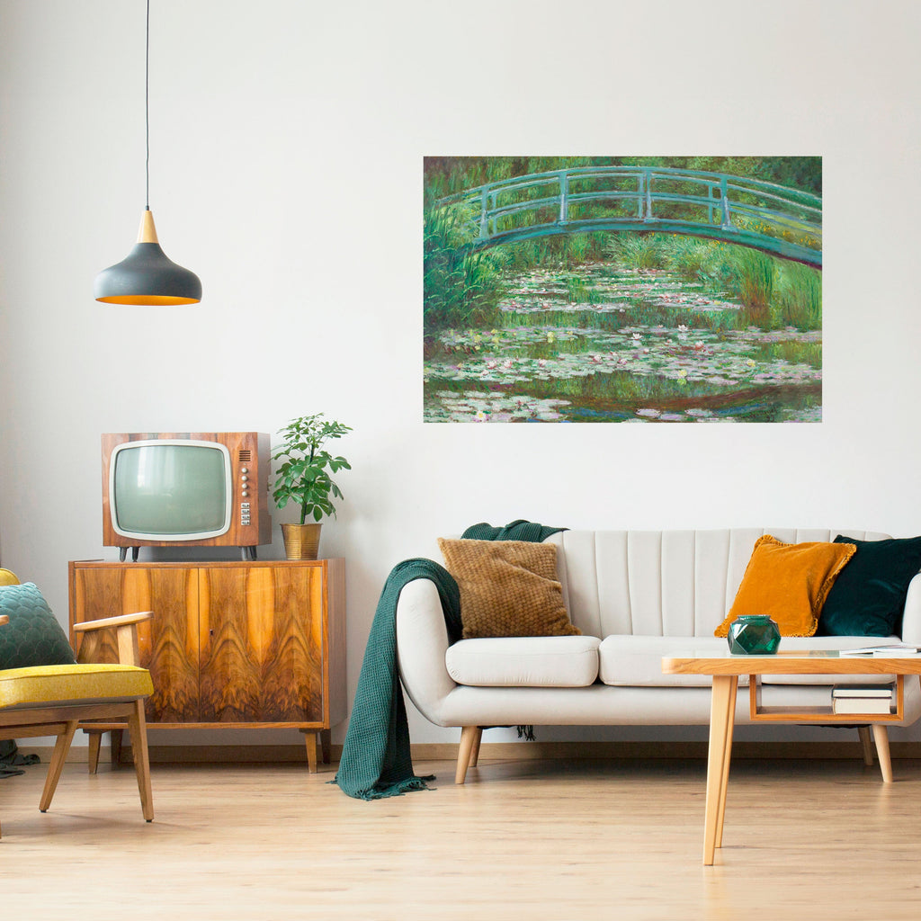 JAPANESE FOOTBRIDGE Peel and Stick Horizontal Poster