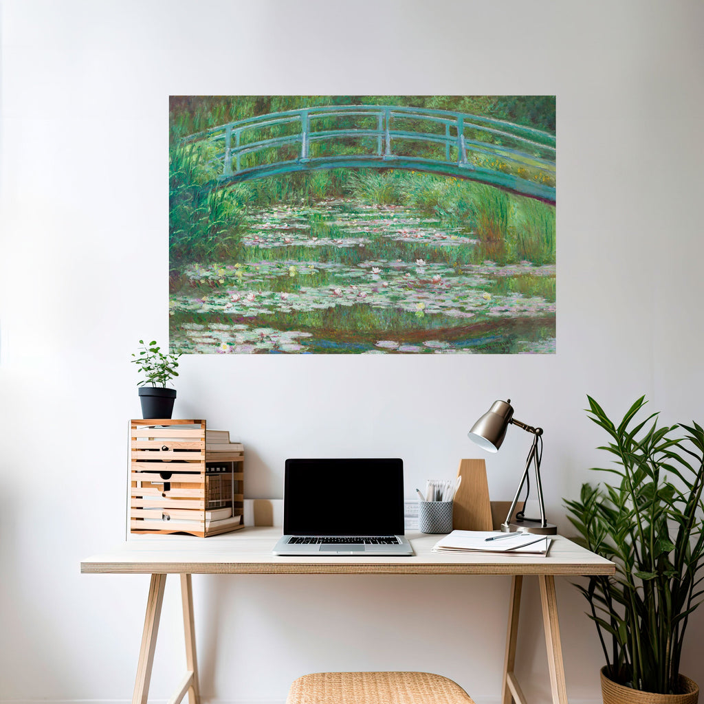 JAPANESE FOOTBRIDGE Peel and Stick Horizontal Poster