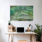 JAPANESE FOOTBRIDGE Peel and Stick Horizontal Poster