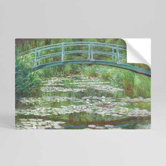 JAPANESE FOOTBRIDGE Póster Autocolante Horizontal