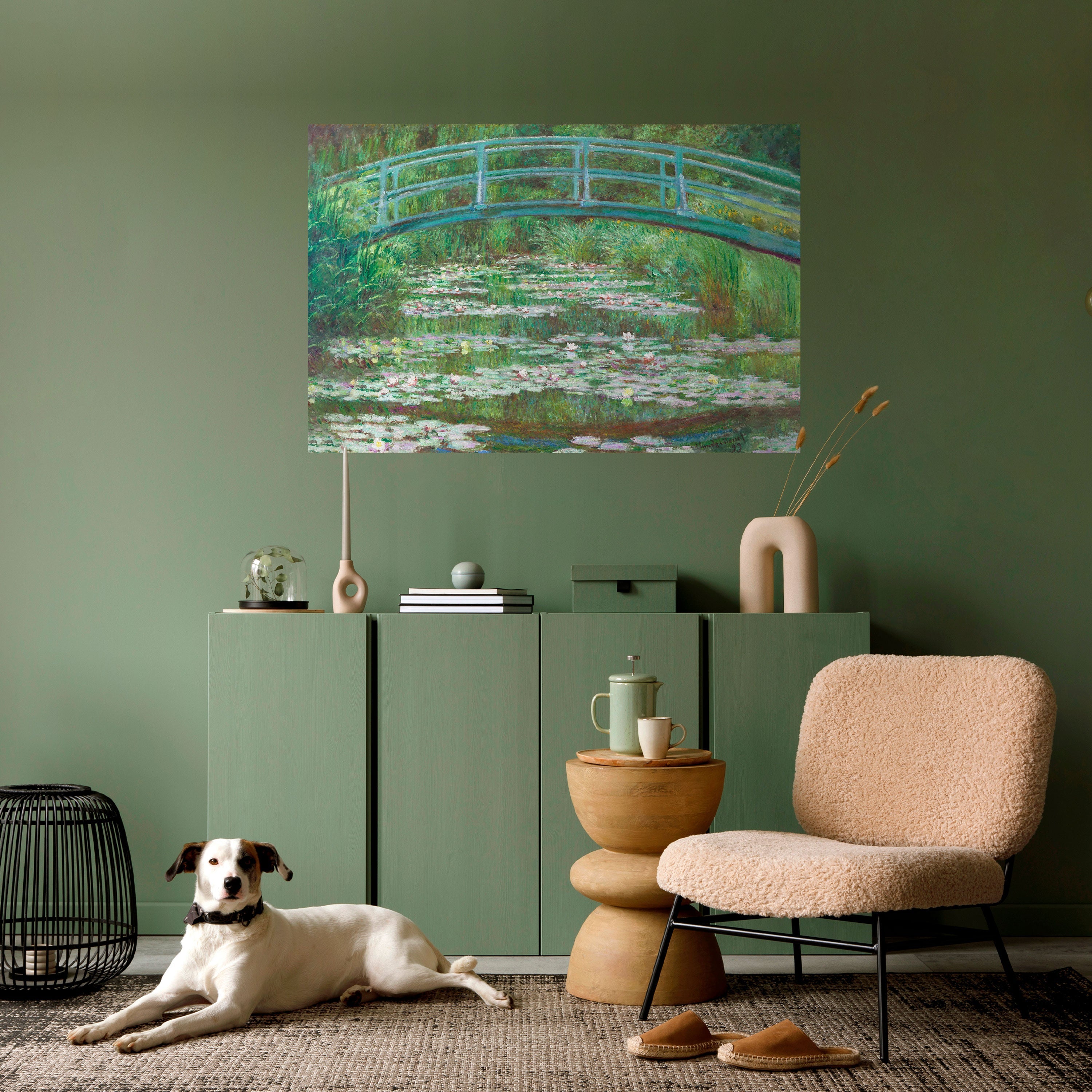 JAPANESE FOOTBRIDGE Peel and Stick Horizontal Poster