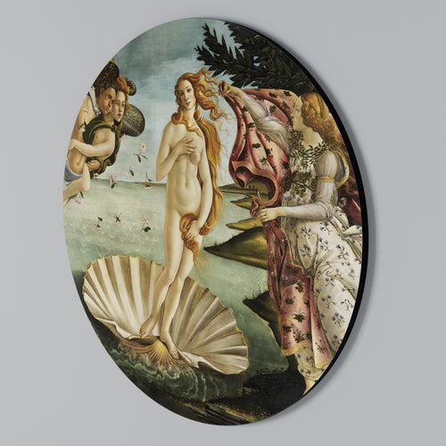 DIVINE BIRTH OF BEAUTY Round Wall Art