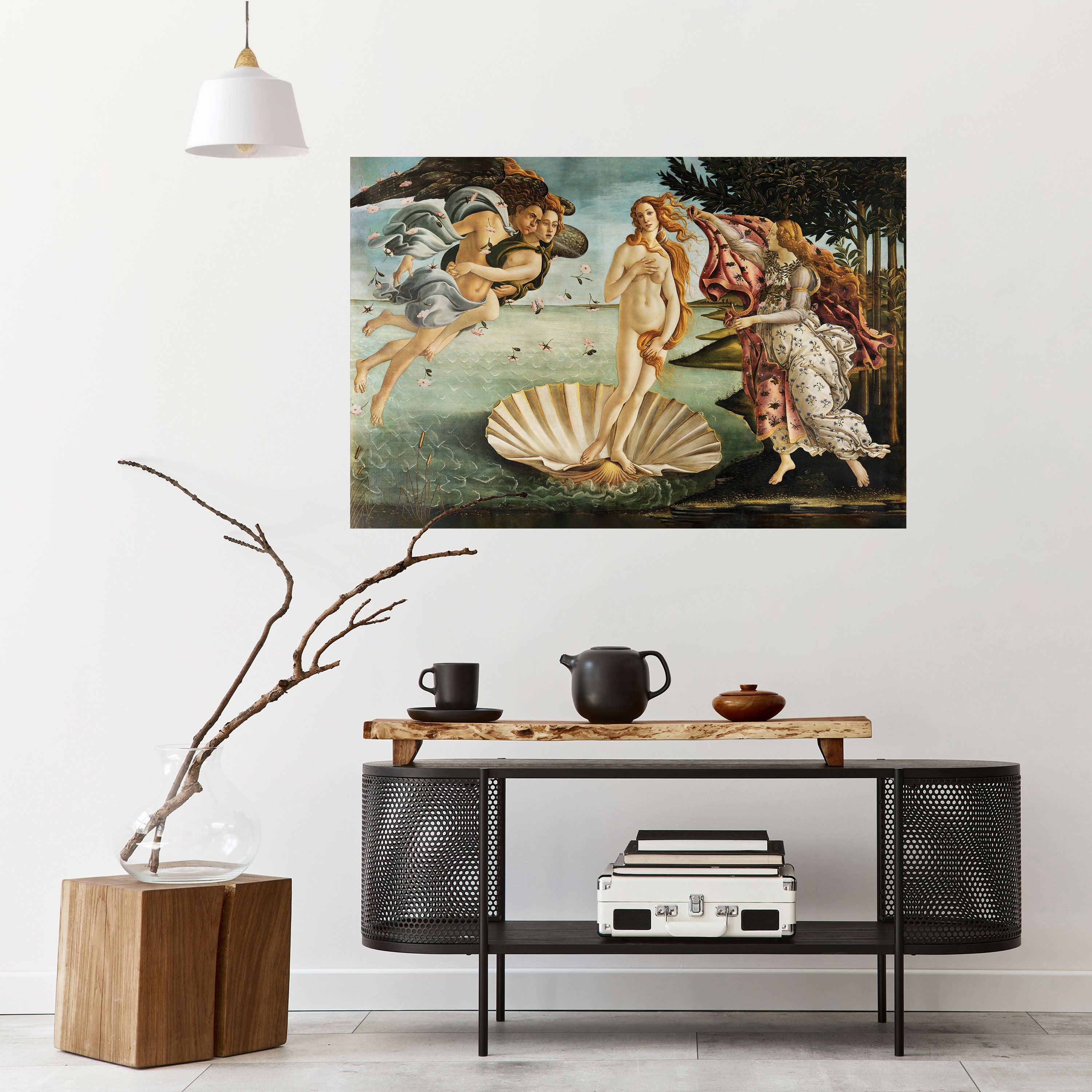 DIVINE BIRTH OF BEAUTY Peel and Stick Horizontal Poster