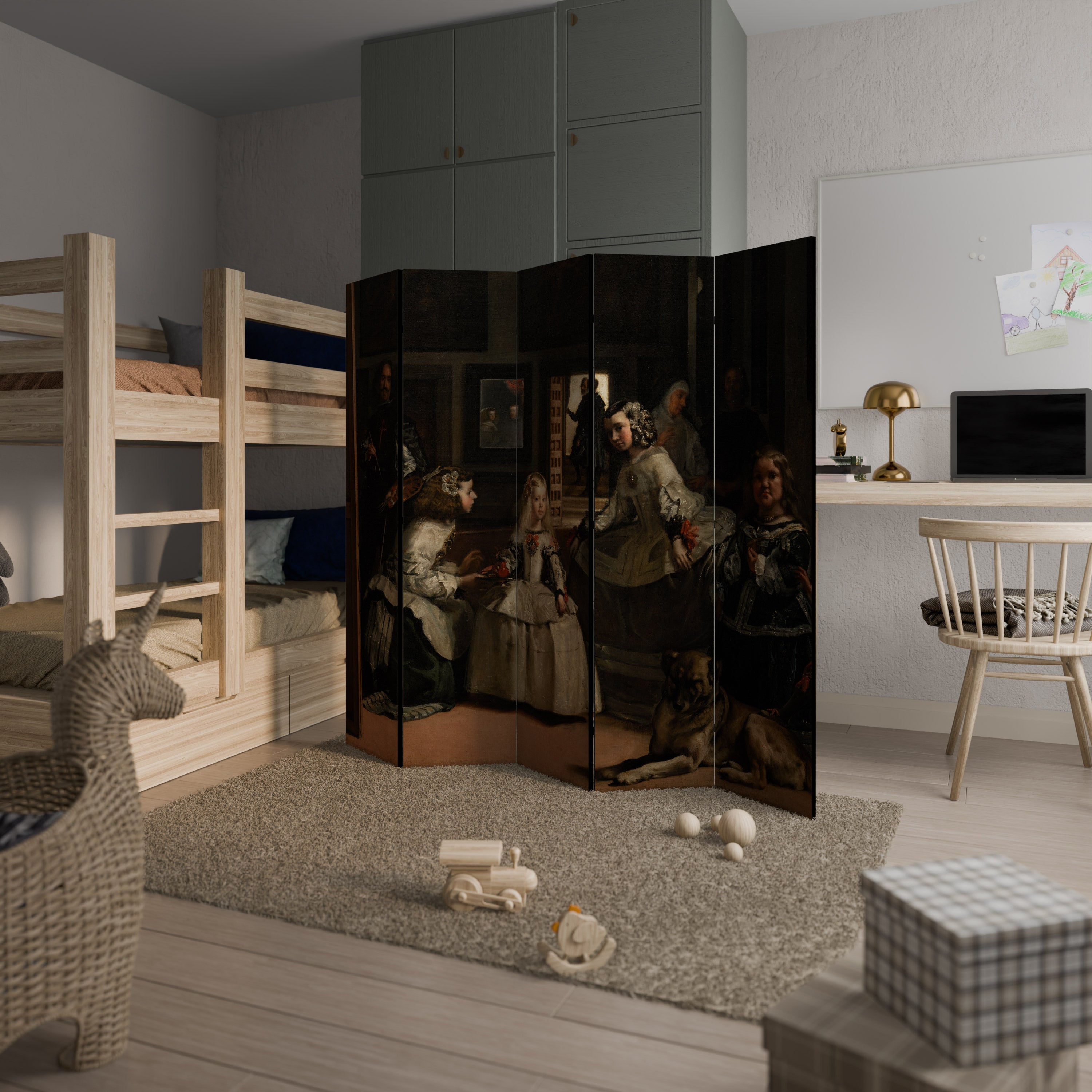 MYSTIQUE OF MOMENTS Decorative 5-Panel Room Divider