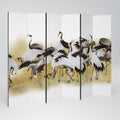 JAPANESE FLOCK OF CRANES Biombo Decorativo de 6 Painéis