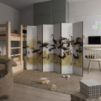 JAPANESE FLOCK OF CRANES Biombo Decorativo de 6 Painéis