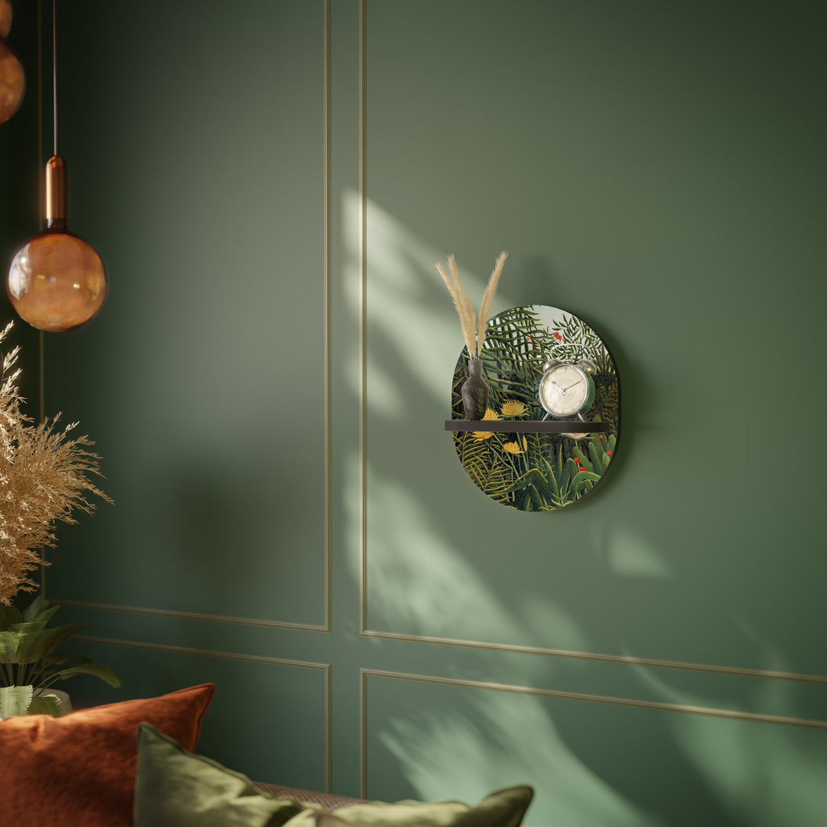 VIRGIN FOREST WITH SUNSET Art Shelf