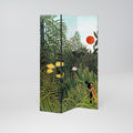 VIRGIN FOREST WITH SUNSET 3-Panel Room Divider