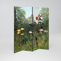 VIRGIN FOREST WITH SUNSET Decorative 4-Panel Room Divider