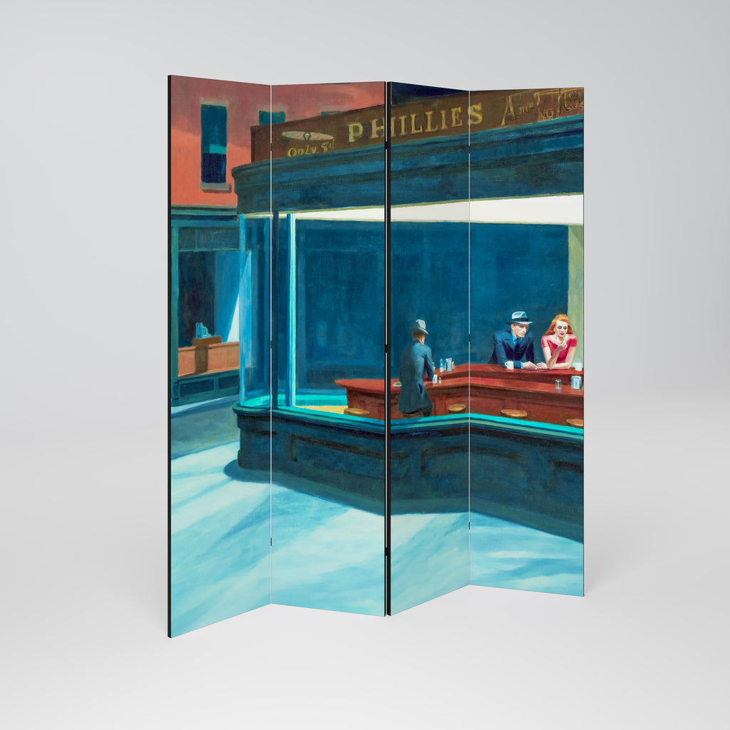 NIGHTHAWKS Biombo de 4 Painéis