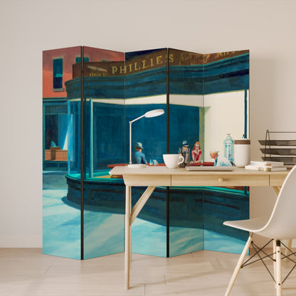 NIGHTHAWKS Biombo de 5 Painéis