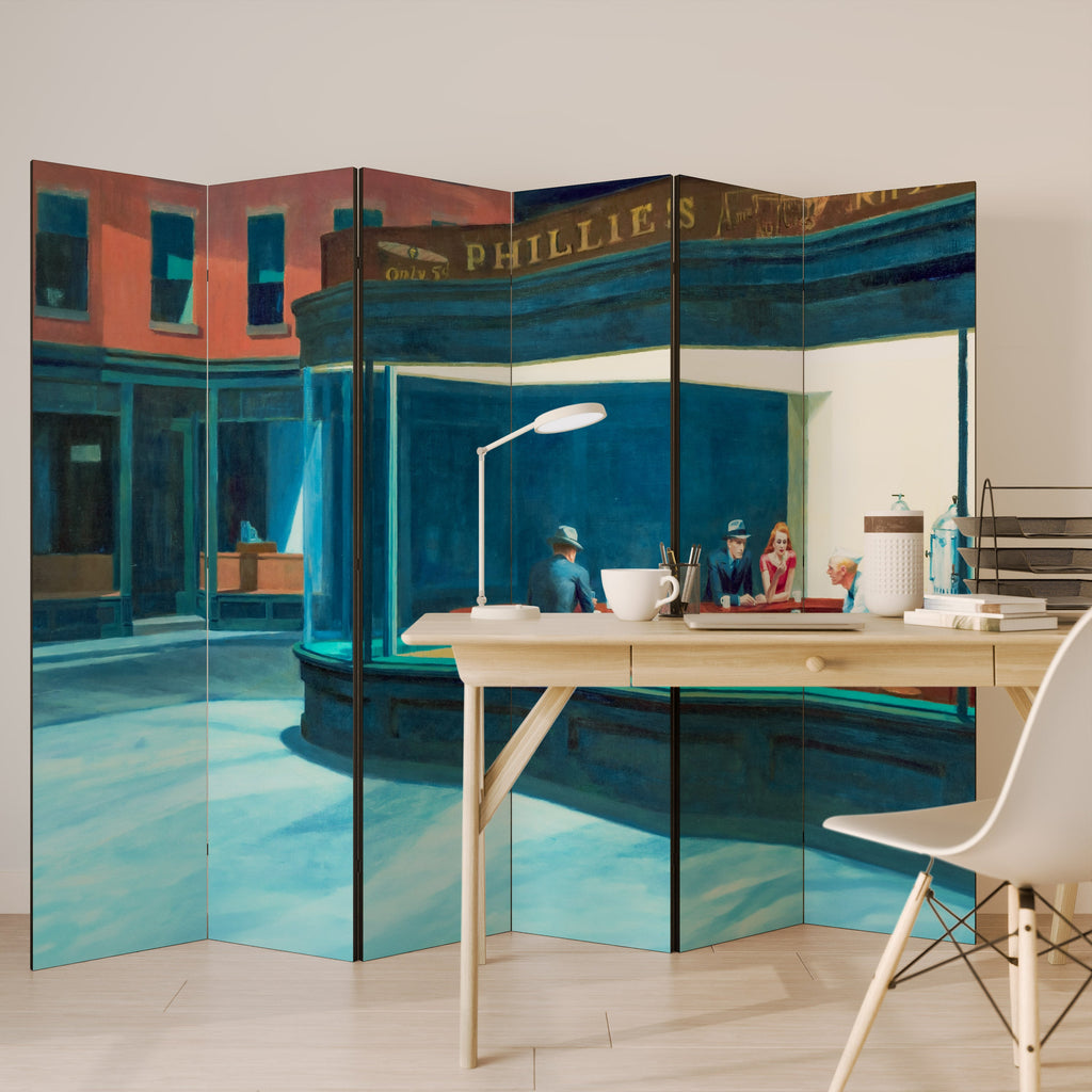 NIGHTHAWKS Biombo Decorativo de 6 Painéis