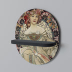 CHAMPENOIS IMPRIMEUR Prateleira Oval Decorativa em Acabamento Preto