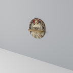 CHAMPENOIS IMPRIMEUR Prateleira Oval Decorativa em Efeito Carvalho