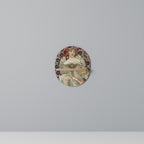 CHAMPENOIS IMPRIMEUR Prateleira Oval Decorativa em Efeito Carvalho