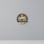 CHAMPENOIS IMPRIMEUR Round Art Shelf In Black Finish